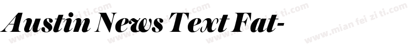 Austin News Text Fat字体转换